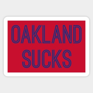 Oakland Sucks (Royal Text) Sticker